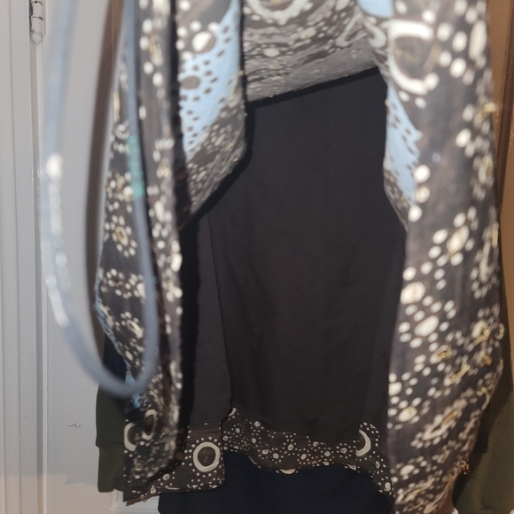 i.e Woman flowing sequins dotted/circle boho patterned midi skirt - Picture 5 of 12